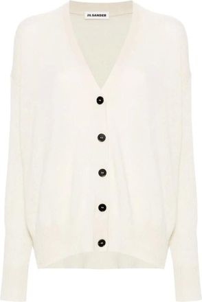 Jil Sander Dames, Truien, Wit, Maat: S Kasjmier