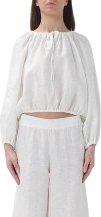 Liviana Conti Witte Jas - Dames - Blouses - Wit - S - Overhemden