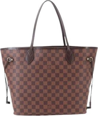 Louis Vuitton Tweedehands Canvas Louis Vuitton tassen - Dames - Vintage Shopper - Bruin - ONE Size - Vintage