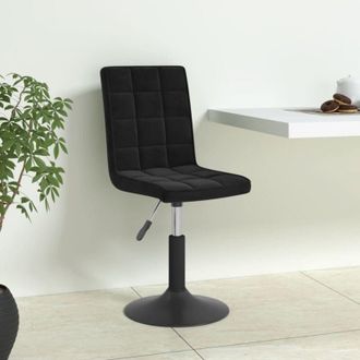 vidaXL Vidaxl - Sillas De Comedor Giratorias 6 Unidades Terciopelo Negro