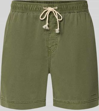 GANT Regular Fit Shorts mit elastischem Bund Modell SUNFADED in Oliv, Gr&ouml;&szlig;e XXXL