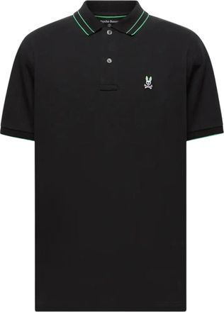 Psycho Bunny Rex Performance Pique Polo in Black Men