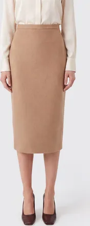 Max Mara Gonna midi a tubino in maglia di lana con vita alta