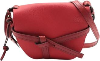 Loewe Pre-owned Leather Shoulder Bag - Dames - Vintage Schoudertas - Rood - ONE Size - Leer - Vintage