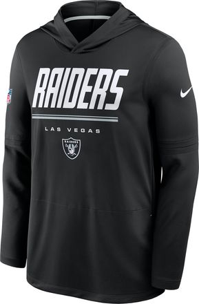Nike Las Vegas Raiders Sideline Nike Mens Dri-FIT NFL Long-Sleeve Hooded Top in Black | 03B9056Y8D-TG4