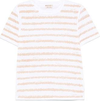 Marni Gestreept T-shirt - Wit