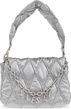 Diesel Dames, Tassen, Grijs, Maat: ONE Size Satijn