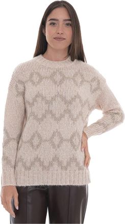 Pennyblack Ciad Pullover - Dames - Ronde hals truien - Beige - L - Truien & Vesten