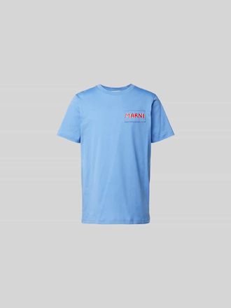 Marni T-Shirt aus reiner Baumwolle in Blau, Gr&ouml;&szlig;e 46