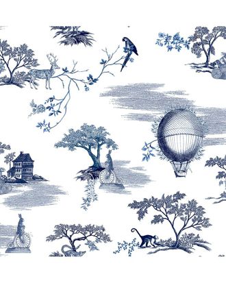 NuWallpaper Nuwallpaper Navy Fairytale Toille Peel & Stick Wallpaper