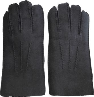 TruClothing Sheepskin Leather Gloves Winter Suede Warm Wool Lining