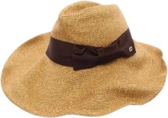 Gucci Pre-owned Accessories, female, Beige, Size: ONE SIZE Pre-owned Fabric hats