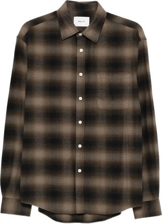 Nn.07 Camicia Deon a quadri - Nero