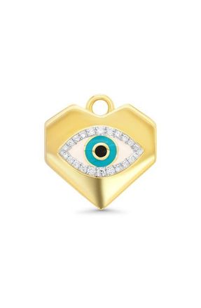 Sara Weinstock Diamond Evil Eye Charm in Yellow Gold at Nordstrom