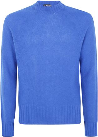 Tom Ford Sweater Seamless Brushed Cashmere Ls Crew Neck
