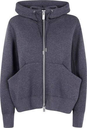 sacai Felpa Sponge con cappuccio - Grigio