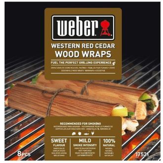 Weber Wraps Para Fumar - Cedro Rojo Del Pac&iacute;fico Weber Cod. 17521
