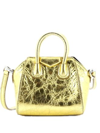 Givenchy Antigona Bag Leather Micro crossbody bag - Oro