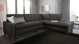 Domo Collection Ecksofa »Florentina zeitlos und elegant, Sitznähte als Designelement, L-Form« wahlweise mit Bettfunktion, mit Kontrastnaht, Komfortsitzhöhe 47cm
