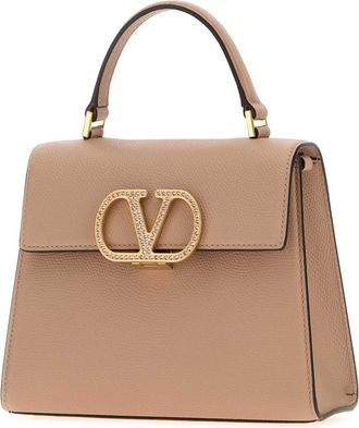Valentino Garavani Womens Powder Pink Leather Small Vsling Handbag Rosecannellevintage Borse A Mano Bag