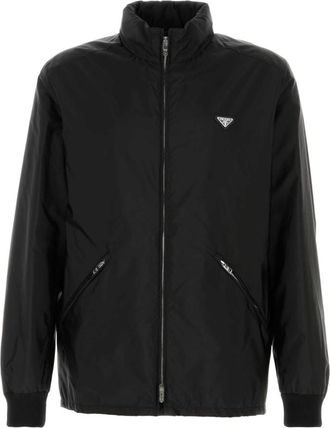 Prada Black Mock Collar Jacket