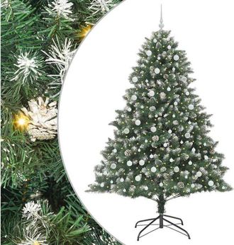 vidaXL &Aacute;rbol De Navidad Artificial Verde 240 Cm Pvc, Pl&aacute;stico Y Acero Vidaxl