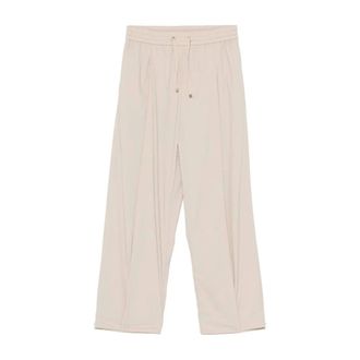 Herno Straight Trousers, female, Beige, Size: 2XS Womens Trousers
