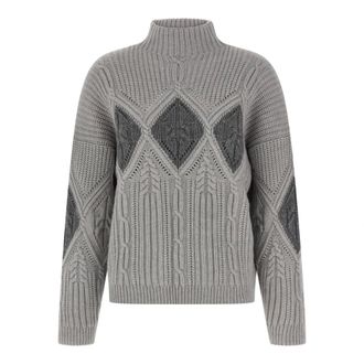 Twinset Dames, Truien, Grijs, Maat: L Wol