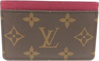 Louis Vuitton Pre-owned Card Case - unisex - Vintage Accessoires - Bruin - ONE Size - Vintage