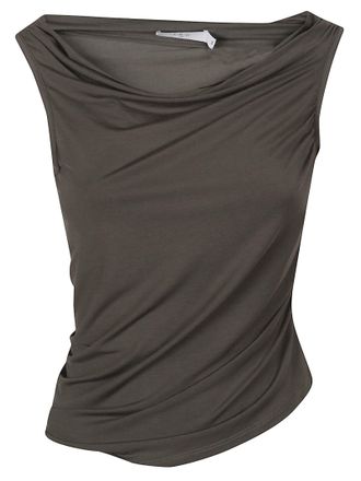 Iro Zelinda Asymmetrical Short-Sleeve Top