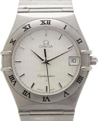 Omega Pre-owned Watches, male, Gray, Size: ONE SIZE Pre-owned Constellation Stainless Steel Watch