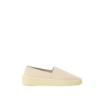 Fear of God Mens Suede Slipon Sneaker Low Top - Ivory Leather - Size EU 43