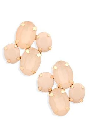 Cara Crystal Cluster Stud Earrings in Champagne/Multi at Nordstrom Rack