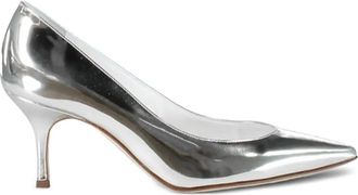 Manolo Blahnik Kietta pointed heelded pumps - Silver
