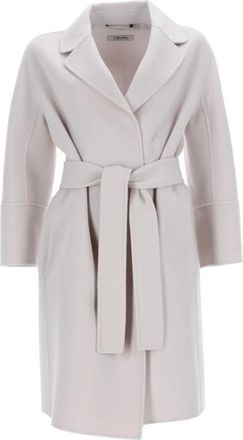 Max Mara Arona Jas - Dames - Jas met riem - Beige - S - Wol - Jassen