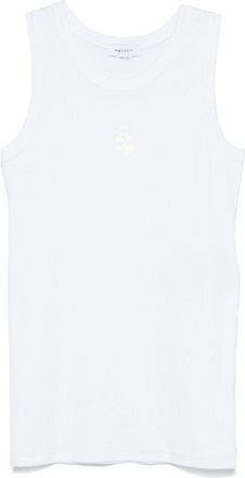 Alexander McQueen Skull-embroidered tank top - White