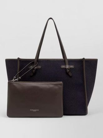 Gianni Chiarini marcella shoulder bag contrast trim herringbone
