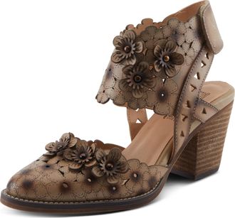 L'Artiste by Spring Step Womens Distinction Pump, Beige, 6.5-7