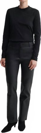 Arma Jenna Stretch Leather Trousers In Black