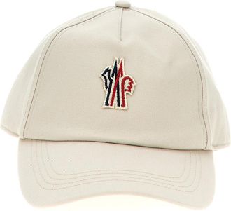 Moncler Beige Logo Baseball Cap