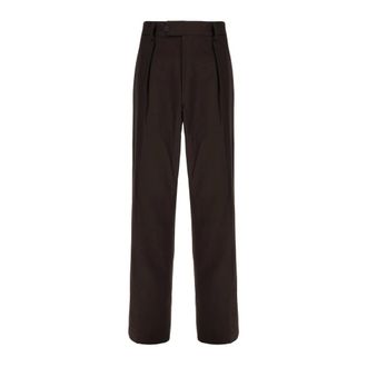 HUGO BOSS Pantalones de algod&oacute;n - Trousers - Hombre - Marr&oacute;n - L
