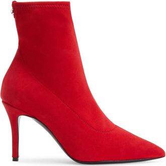 Giuseppe Zanotti 90mm Mirea boots - women - Suede/Leather/Leather - 35 - Red