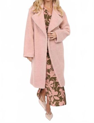 Sadie & Sage Gemma Teddy Coat In Blush