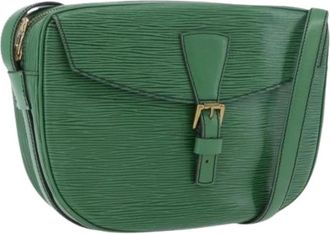 Louis Vuitton Pre-owned Vintage Cross Body Bag - Dames - Vintage Schoudertas - Groen - ONE Size - Leer - Vintage