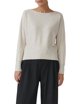s.Oliver Black Label Strickpullover S.OLIVER BLACK LABEL, Damen, Gr. 34, beige, Strick, Obermaterial: 71% Viskose, 29% Polyester, unifarben, regular fit taillenbedeckt, U-