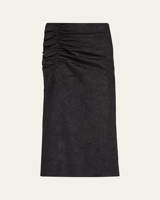 Ulla Johnson Ellis Taffeta Midi Skirt