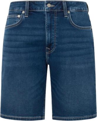 Pepe Jeans London Relaxte Bermuda Shorts - Heren - Denim shorts - Blauw - W32 - Denim - Korte Broeken
