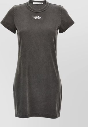 Alexander Wang crew neck faded effect short sleeves dress