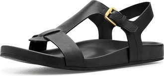 Franco Sarto Bellamy Strappy Sandals Womens Sandals Black Faux Leather : 8.5 M