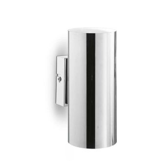 Ideal Lux Ideal Lux - Hot - 2 Light Up & Down Wall Light Chrome, GU10